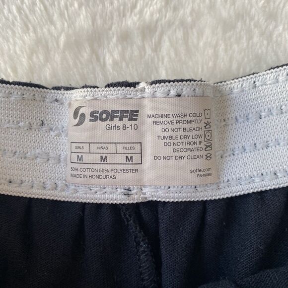 Soffe Shorts Cheer Dance Athletic Black Size Girls‎ Medium 8/10 - Picture 3 of 8